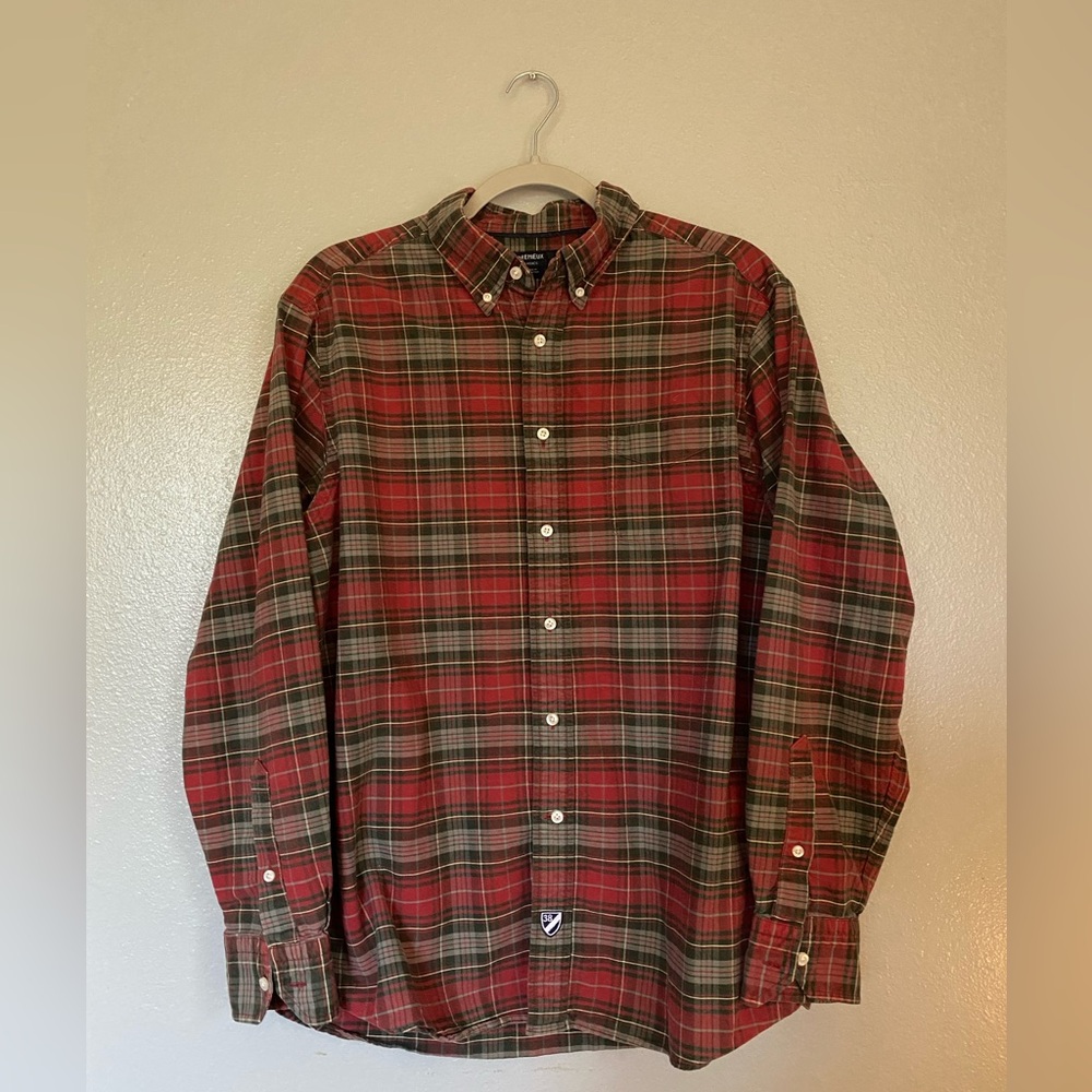 Cremieux Classics Men’s Button-down Plaid Size Large, Long Sleeve, 100% cotton